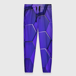 Брюки женские Большие объёмные соты, цвет: 3D-принт