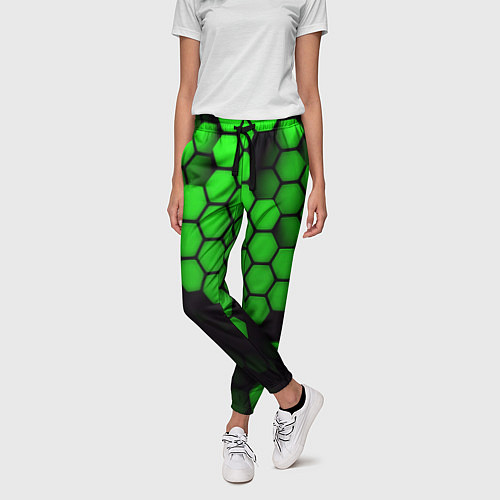Женские брюки Майнкрафт текстура / 3D-принт – фото 3