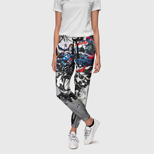 Женские брюки Нейросеть рисует абстракцию / 3D-принт – фото 3