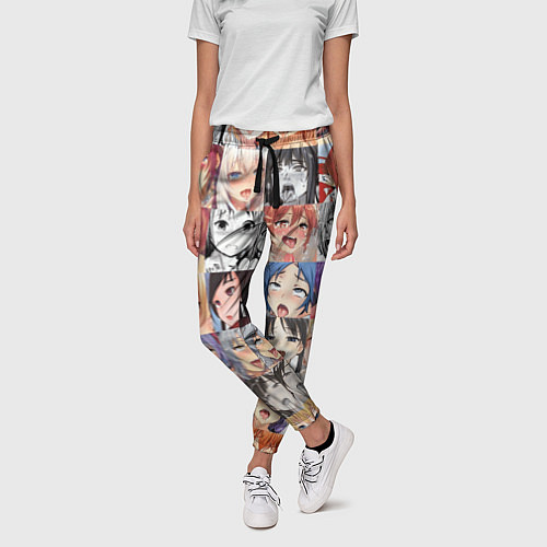 Женские брюки Anime hentai ahegao manga / 3D-принт – фото 3