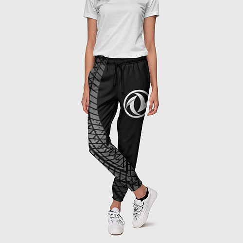 Женские брюки Dongfeng tire tracks / 3D-принт – фото 3