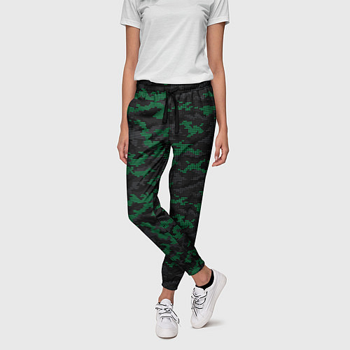 Женские брюки Точечный камуфляжный узор Spot camouflage pattern / 3D-принт – фото 3