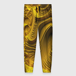 Женские брюки Объемная желтая текстура