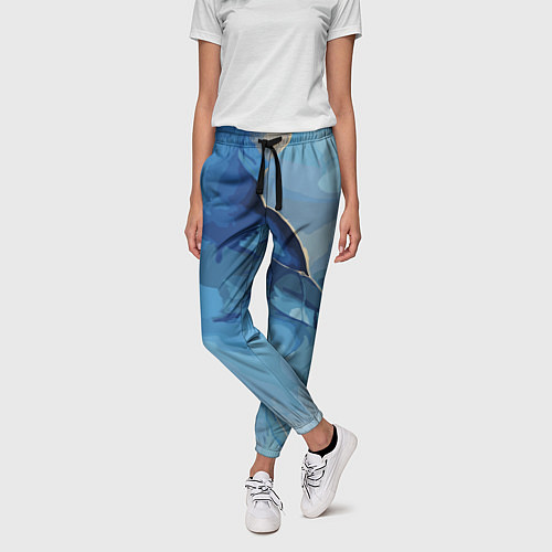 Женские брюки Глубокая синева / 3D-принт – фото 3