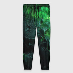 Женские брюки Зеленая объемная текстура