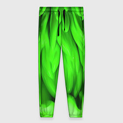Женские брюки Зеленая абстрактная текстура
