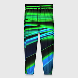 Женские брюки Green black abstract