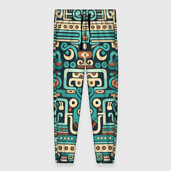 Женские брюки Абстрактный паттерн в ацтекском стиле