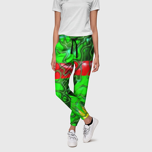 Женские брюки Кожаный рельеф / 3D-принт – фото 3