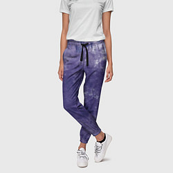 Брюки женские Абстракция - violet color background, цвет: 3D-принт — фото 2