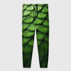 Женские брюки Зеленая чешуя змеи