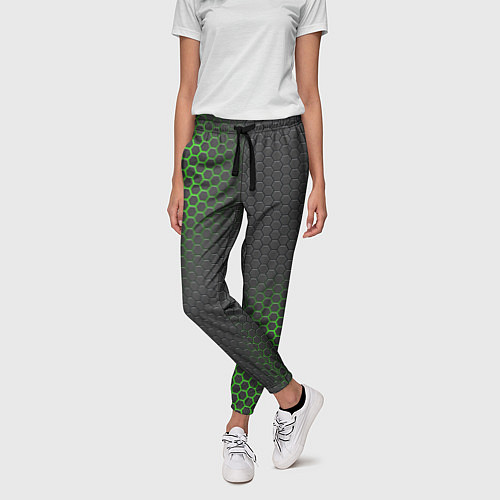 Женские брюки Карбон с неоновой подсветкой / 3D-принт – фото 3
