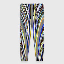 Брюки женские Струйчатый перламутровый узор, цвет: 3D-принт