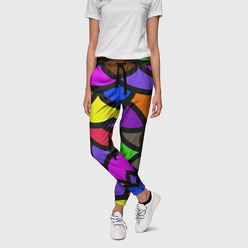 Женские брюки Яркие краски жизни / 3D-принт – фото 3