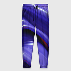 Женские брюки Фиолетовые абстрактные волны