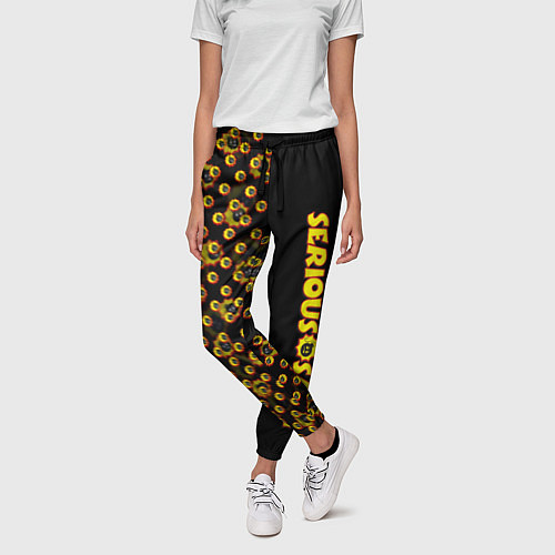 Женские брюки Serious Sam pattern game / 3D-принт – фото 3