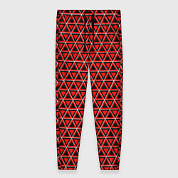 Женские брюки Красные и чёрные треугольники