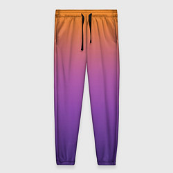 Женские брюки Градиент оранжево-фиолетовый
