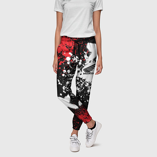 Женские брюки Хонда на фоне граффити и брызг красок / 3D-принт – фото 3