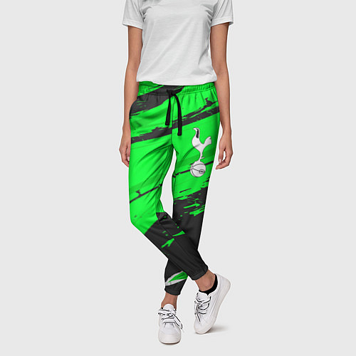 Женские брюки Tottenham sport green / 3D-принт – фото 3
