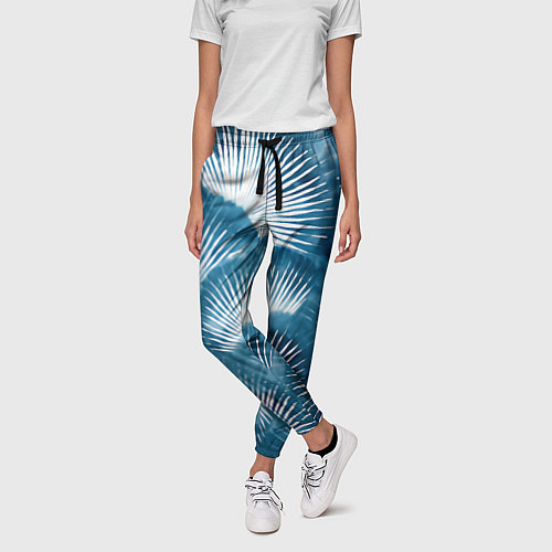 Женские брюки Японский шибори абстракция / 3D-принт – фото 3