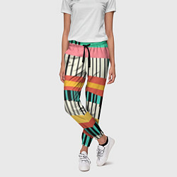 Брюки женские Пиянино, цвет: 3D-принт — фото 2