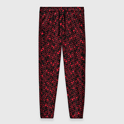 Женские брюки Чёрно-розовый абстрактная текстура