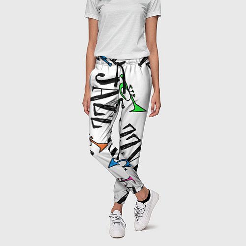 Женские брюки Just jazz in color / 3D-принт – фото 3