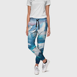 Брюки женские Арктика льдины, цвет: 3D-принт — фото 2