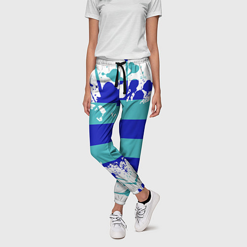 Женские брюки Капли краски / 3D-принт – фото 3