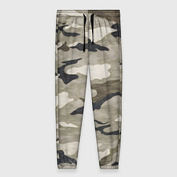 Брюки женские Песочный камуфляж, цвет: 3D-принт