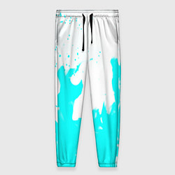 Брюки женские Голубой огонь текстура, цвет: 3D-принт