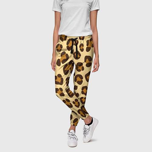 Женские брюки Паттерн с пятнами леопарда / 3D-принт – фото 3