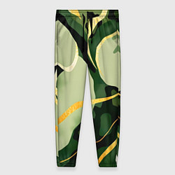 Брюки женские Зеленый природный паттерн, цвет: 3D-принт