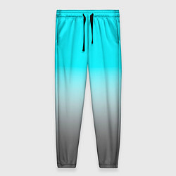 Женские брюки Серо-голубой светлый градиент