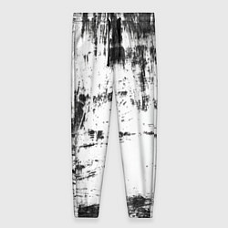 Брюки женские Color black and white, цвет: 3D-принт