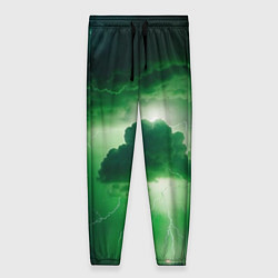 Брюки женские Зелёный гром, цвет: 3D-принт