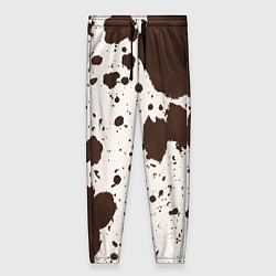 Брюки женские Коровий принт, цвет: 3D-принт