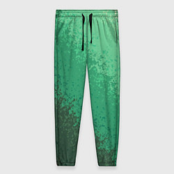 Брюки женские Градиент текстурный зелёный, цвет: 3D-принт