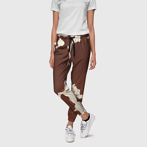 Женские брюки Коровий узор / 3D-принт – фото 3