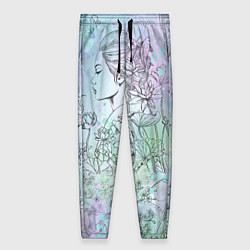 Брюки женские Скетч японские дорамы, цвет: 3D-принт