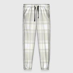 Брюки женские Checked white completely, цвет: 3D-принт