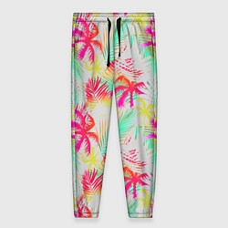 Женские брюки Palm yellow pink