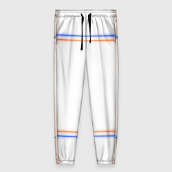 Брюки женские Neon white orange blue, цвет: 3D-принт