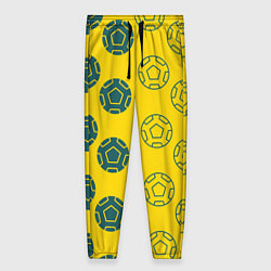 Брюки женские Ряды из спортивных мячей, цвет: 3D-принт