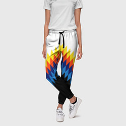 Брюки женские Олдскульный паттерн, цвет: 3D-принт — фото 2