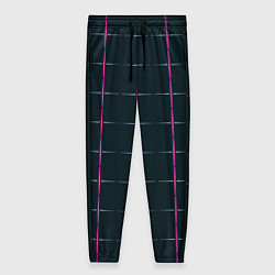 Брюки женские Color black stripes, цвет: 3D-принт