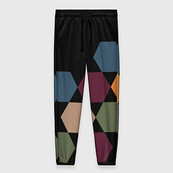 Брюки женские Honeycombs autumn colors, цвет: 3D-принт