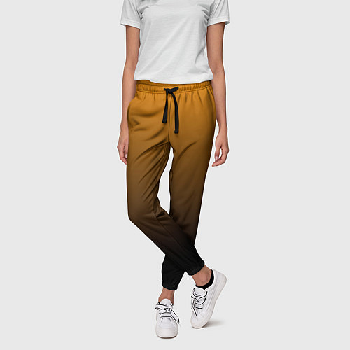 Женские брюки Orange gradient / 3D-принт – фото 3