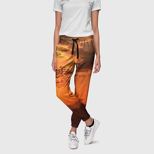 Женские брюки Закат на перевале актопрак / 3D-принт – фото 3
